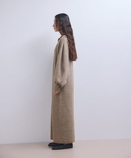ADAM ET ROPE'（アダムエロペ）の「【WEB限定】2WAYニットポロワンピース（ワンピース・レディース・チャコール/グレー/ブラウン・F）」の7枚目の写真
