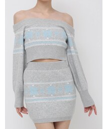 EATME | ノルディックニットオフショルTOP(ニット/セーター)