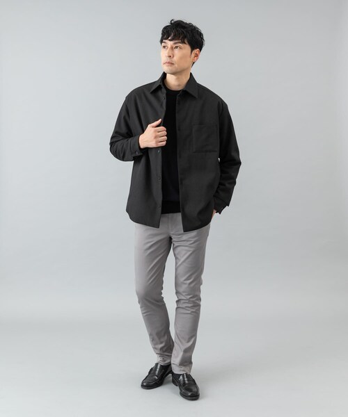 URBAN RESEARCH ROSSO（アーバンリサーチロッソ）の「『XLサイズあり』ヒートパテッドシャツジャケット（その他アウター・メンズ・GRAY/BLACK・M/L/XL）」の8枚目の写真