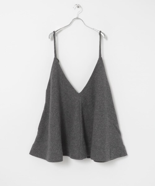 URBAN RESEARCH（アーバンリサーチ）の「crinkle crinkle crinkle　monster camisole（キャミソール・レディース・BLACK/GREY・FREE）」の6枚目の写真