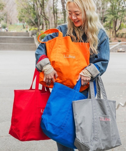 URBAN RESEARCH DOORS(アーバンリサーチドアーズ)の「『別注』L.L.Bean×DOORS GROCERY TOTE(トートバッグ・レディース・GRAY/BLUE/RED/ORANGE・One)」の21枚目の写真