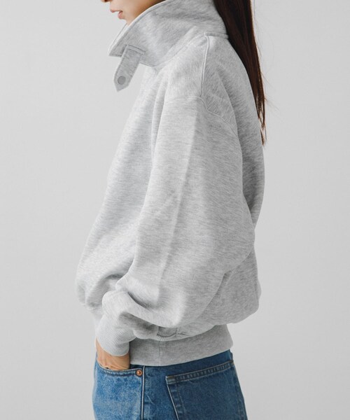 URBAN RESEARCH(アーバンリサーチ)の「DAIWA PIER39 Ws TECH SWEAT SNAP PULLOVER(Tシャツ/カットソー・レディース・TOP GRAY/BLACK/CHARCOAL/WHITE・FREE)」の16枚目の写真