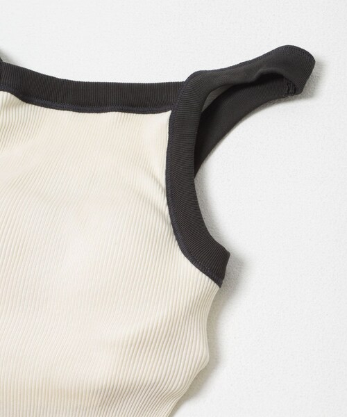 URBAN RESEARCH（アーバンリサーチ）の「HAKUJI　TWIST COTTON BRA AMESLE（キャミソール・レディース・IVORY/PISTACHIO・Free）」の5枚目の写真