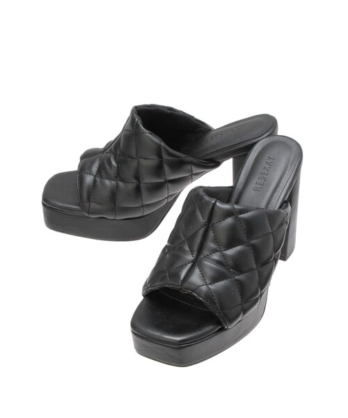 RESEXXY（リゼクシー）の「キルティングサンダル（サンダル・レディース・ホワイト/ブラック・S/M/L）」の6枚目の写真