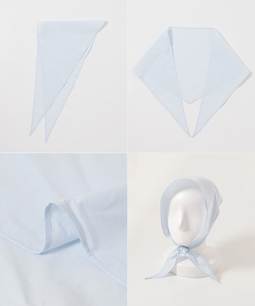 URBAN RESEARCH（アーバンリサーチ）の「スカーフ付きワイドショートシャツ（シャツ/ブラウス・レディース・SAX/STRIPE・Free）」の9枚目の写真