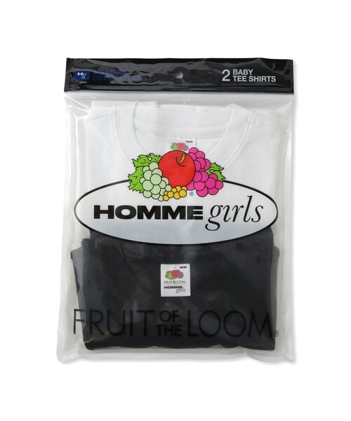 ADAM ET ROPE'(アダムエロペ)の「【HOMME girls×FRUIT OF THE LOOM】Baby Tee (2-Pack)(Tシャツ/カットソー・レディース・その他・S)」の3枚目の写真