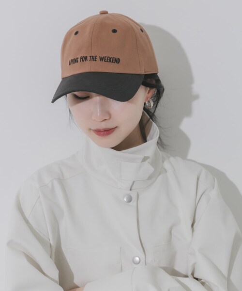 SMELLY（スメリー）の「weekendバイカラーキャップ（キャップ・レディース・IVO/BLU/BRN/CGY/NVY/BEG・-）」の13枚目の写真