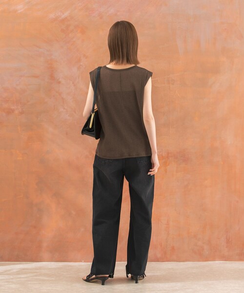 URBAN RESEARCH ROSSO（アーバンリサーチロッソ）の「ラメチュールタンクトップ（タンクトップ・レディース・OFF WHITE/BROWN・FREE）」の11枚目の写真