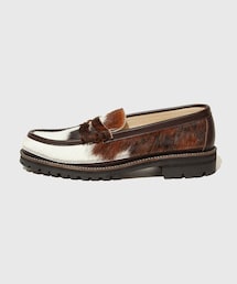 【KYOU/キョウ】SKOOL Type.4 Natural Hair Calf Leather Loafers by HARUTA