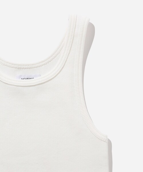 Saturdays NYC(サタデーズ ニューヨークシティ )の「Erica Knit Tank(タンクトップ・レディース・オフホワイト/サックス・L)」の8枚目の写真