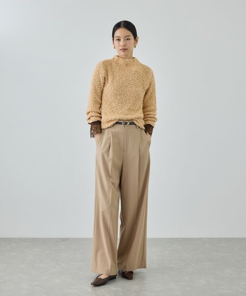 ROPE'（ロペ）の「【COOHEM(コーヘン)】COTTON FANCY YARN HIGH NECK KNIT（ニット/セーター・レディース・キナリ/ベージュ系/ラベンダー系・F）」の22枚目の写真