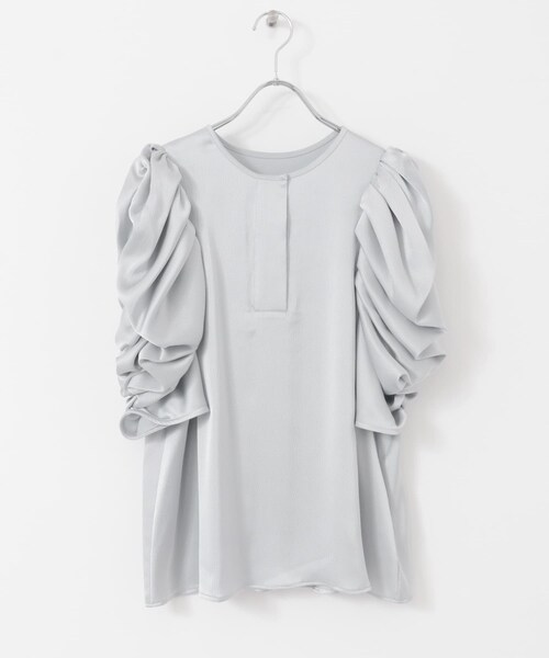 URBAN RESEARCH ROSSO（アーバンリサーチロッソ）の「Mewl　ボリュームパフスリーブブラウス（シャツ/ブラウス・レディース・WHITE/LGRAY・FREE）」の10枚目の写真