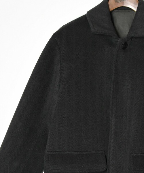 ADAM ET ROPE'（アダムエロペ）の「【cantate】Pile Mac Coat（ステンカラーコート・メンズ・グリーン・48）」の5枚目の写真