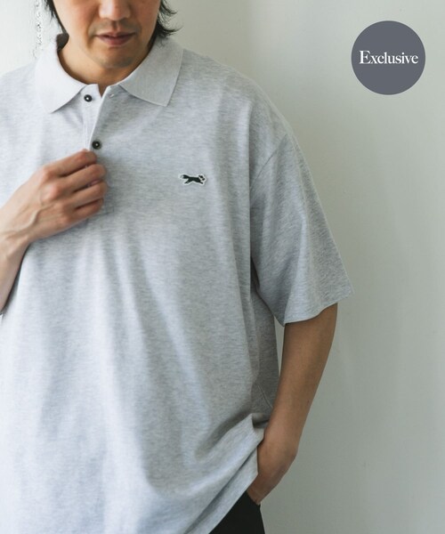 URBAN RESEARCH DOORS（アーバンリサーチドアーズ）の「『XLサイズ/WEB限定』『別注』PENNEYS×DOORS　THE FOX 鹿の子 ポロシャツ（ポロシャツ・メンズ・ASH GRAY/PURPLE/STEEL BLUE/NAVY・M/L/XL）」の5枚目の写真