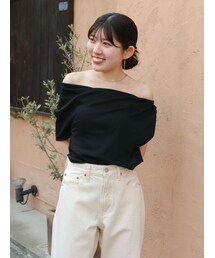 Ungrid | タックデザインオフショルTee(Tシャツ/カットソー)