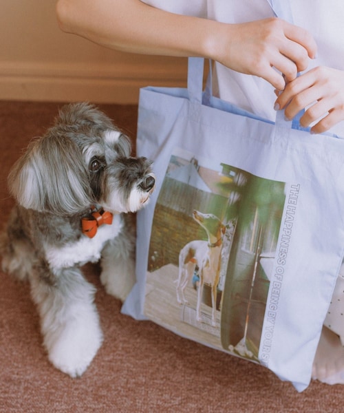 ROPE' PICNIC（ロペピクニック）の「【DOG MAGAZINE×ROPE' PICNIC】フォトトートバッグ（トートバッグ・レディース・ダークブラウン/ブルー/イエロー・F）」の2枚目の写真