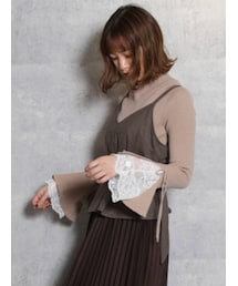 dazzlin | ヘムレースフレアニットトップス(ニット/セーター)