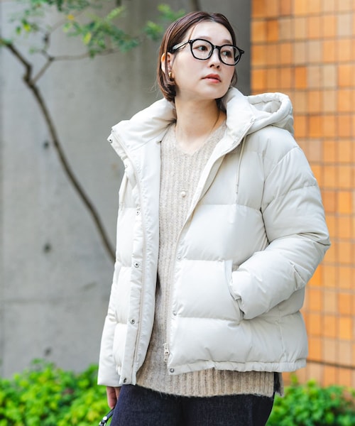 URBAN RESEARCH ROSSO（アーバンリサーチロッソ）の「F by ROSSO　撥水2WAYショートダウン（その他アウター・レディース・OFF WHITE/BROWN/BLACK・Free）」の8枚目の写真