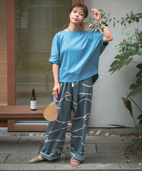 URBAN RESEARCH(アーバンリサーチ)の「SENTO-GRASHI 「ゆ」pants (long)(その他パンツ・メンズ・BLK×CCL/BEG×OFF/BLU×OFF・M/L/L/XL)」の22枚目の写真