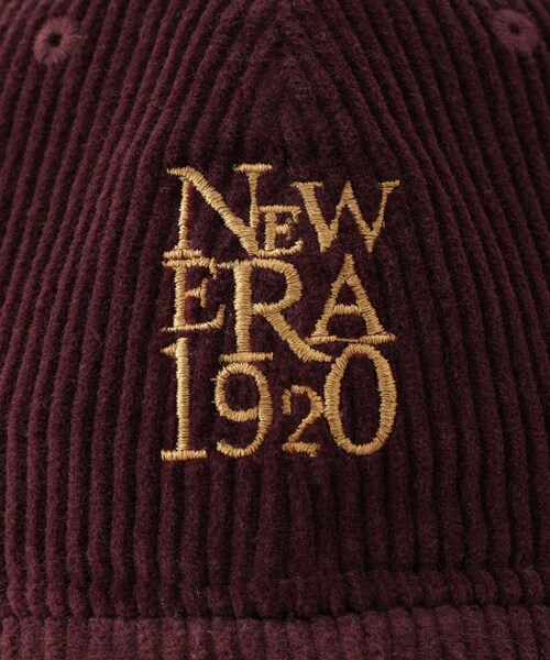 ROPE' PICNIC(ロペピクニック)の「【NEW ERA(R)/ニューエラ別注】CORDUROY 920CS(キャップ・レディース・ブラック/キナリ/ワイン系・F)」の8枚目の写真