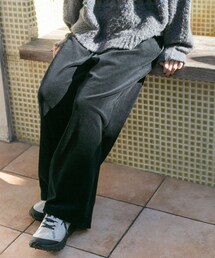 EKAL | ベロアストレートパンツ(その他パンツ)