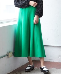 nissen | 大きいサイズしなやかフレアスカート（ゆったりヒップ）(スカート)