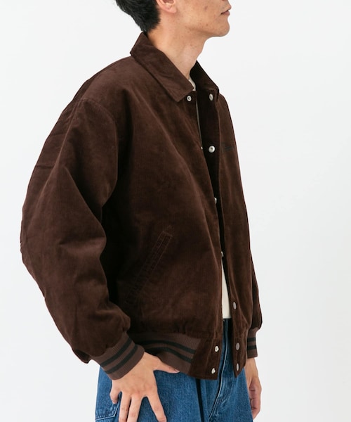 URBAN RESEARCH Sonny Label（アーバンリサーチサニーレーベル）の「『別注』GEM SPORTSWEAR×Sonny Label　コーデュロイパデッドブルゾン（ブルゾン・メンズ・ダークブラウン/ネイビー・M/L）」の8枚目の写真