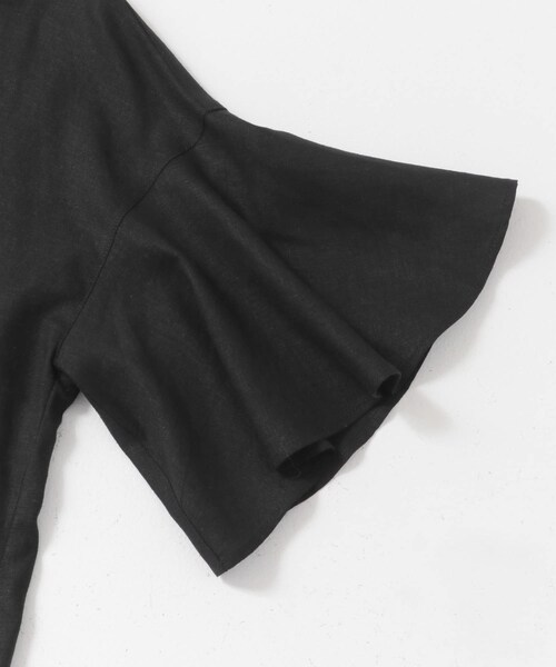 URBAN RESEARCH ROSSO（アーバンリサーチロッソ）の「F by ROSSO　リネンフレアスリーブブラウス（シャツ/ブラウス・レディース・BLUE/PINK/L/GRAY/BLACK・FREE）」の14枚目の写真