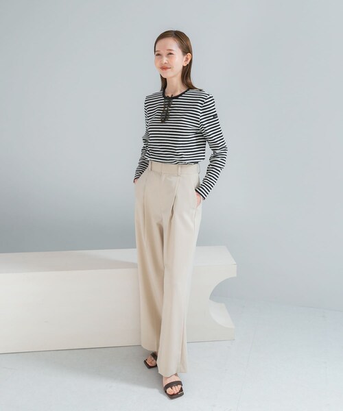 URBAN RESEARCH ROSSO（アーバンリサーチロッソ）の「LE MINOR　MADEMOISELLE（Tシャツ/カットソー・レディース・ECRU BLACK/WHT MARINE/WHT R PINK・Free）」の7枚目の写真