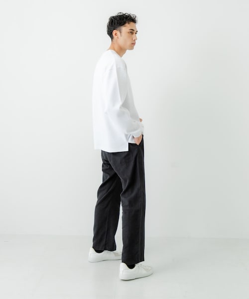 URBAN RESEARCH（アーバンリサーチ）の「度詰めワッフルロングスリーブ（Tシャツ/カットソー・メンズ・WHITE/OATMEAL/GRAY H/BLACK・S/M/L/XL）」の15枚目の写真