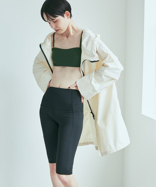 URBAN RESEARCH(アーバンリサーチ)の「『UVカット』Swim URBAN RESEARCH スイム2WAYラッシュガードパーカー(水着・メンズ・WHITE/BLACK・FREE)」の1枚目の写真