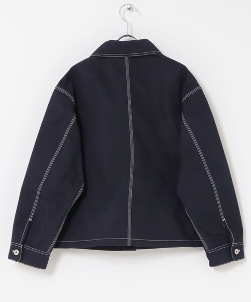 URBAN RESEARCH DOORS（アーバンリサーチドアーズ）の「FORK&SPOON　PEダックジャケット（カバーオール・レディース・NAVY/IVORY・1）」の22枚目の写真