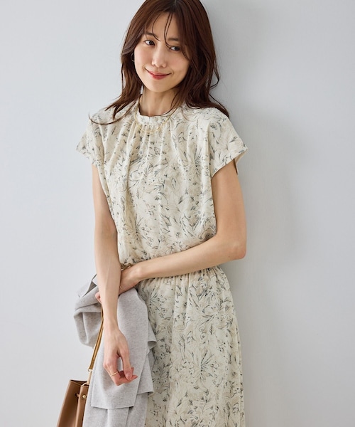 ROPE' PICNIC(ロペピクニック)の「【WEB限定サイズ】小花柄&線画アソートワンピース(ワンピース・レディース・ブラック/キナリ・L/M/MT)」の21枚目の写真