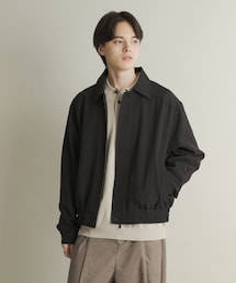 メランジバルーンジップブルゾン