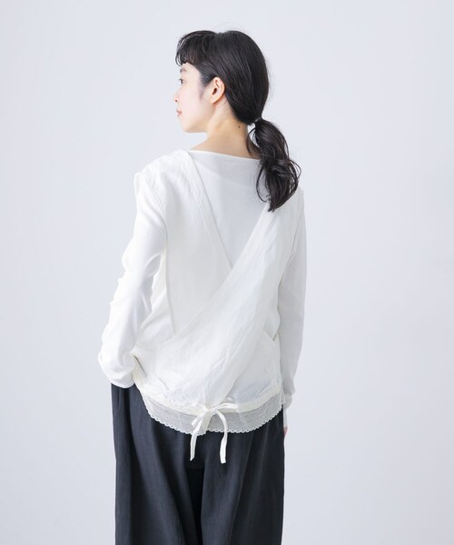 かぐれ（カグレ）の「Vlas Blomme　Swallowジレ（ベスト・レディース・Off White・FREE）」の6枚目の写真