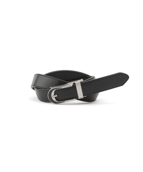 ROPE'（ロペ）の「エンボスロゴ　スライドベルト（ベルト・レディース・ブラック/ホワイト/シルバー・F）」の2枚目の写真