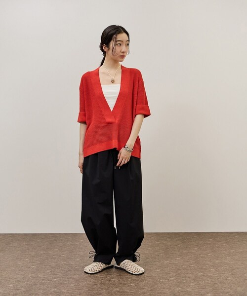 ADAM ET ROPE'(アダムエロペ)の「メッシュフラットサンダル(サンダル・レディース・ブラック/オフホワイト・36.0/37.0/38.0)」の10枚目の写真