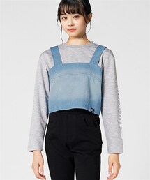 nissen | ２点セット（長袖Tシャツ＋ビスチェ）（女の子）(Tシャツ/カットソー)