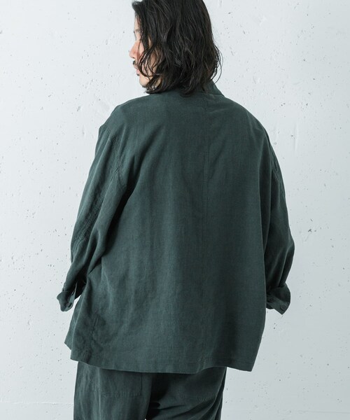 URBAN RESEARCH（アーバンリサーチ）の「『別注』LE VETEMENT ATLANTIQUE×URBAN RESEARCH　ワークジャケット（カバーオール・メンズ・D.GREEN/BLACK・M/L）」の18枚目の写真