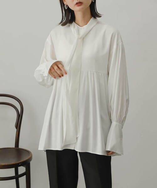 SENSE OF PLACE by URBAN RESEARCH（センスオブプレイスバイアーバンリサーチ）の「2WAYタイツキチュニック（チュニック・レディース・LIME/OFF WHITE/BLACK・one）」の9枚目の写真