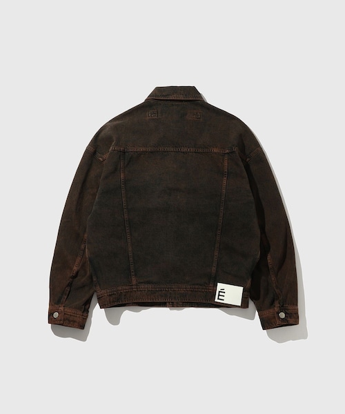 ADAM ET ROPE'（アダムエロペ）の「【Etudes Studio/エチュードストゥディオ】LOOSE DENIM JACKET（デニムジャケット・メンズ・ダークブラウン・46/48）」の14枚目の写真