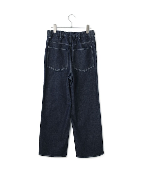 ADAM ET ROPE'(アダムエロペ)の「【KURO for SALON(クロ)】別注EASY TUCK DENIM INDIGO / デニムパンツ(デニムパンツ・レディース・ネイビー・0/1)」の9枚目の写真
