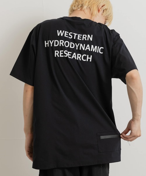 THE GOODLAND MARKET(ザグッドランドマーケット)の「Western Hydrodynamic LYCRA SHORT-SLEEVE T-SHIRTS(Tシャツ/カットソー・メンズ・WHITE/GRAY/BLACK・S/M/L/XL)」の2枚目の写真