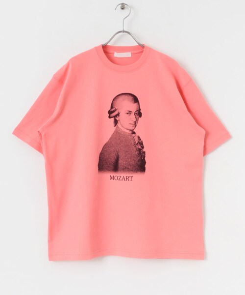SENSE OF PLACE by URBAN RESEARCH(センスオブプレイスバイアーバンリサーチ)の「ヴィンテージライクTシャツ(モーツァルト)(Tシャツ/カットソー・メンズ・PINK/BLACK・M/L)」の20枚目の写真