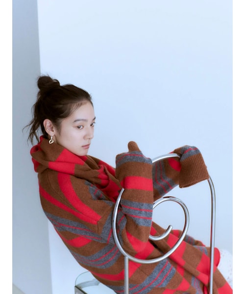Ungrid（アングリッド）の「マルチボーダーマフラー（マフラー・レディース・レッド/ブルー・F）」の3枚目の写真