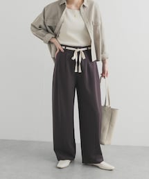 URBAN RESEARCH DOORS | ウエストリボンカットカーブパンツ(その他パンツ)