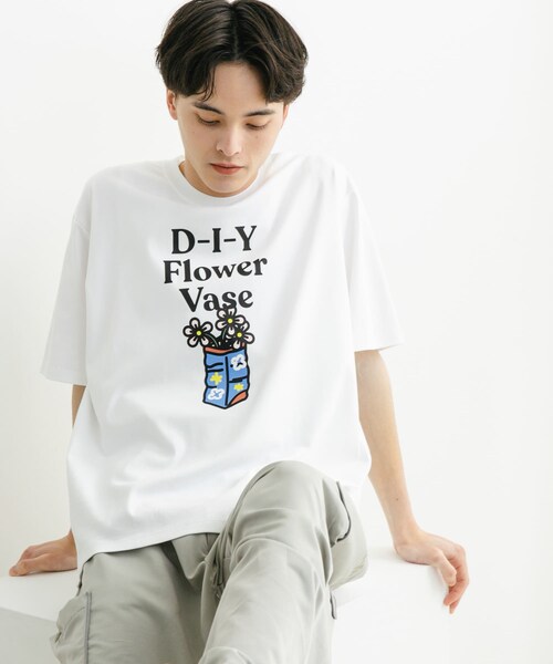 SENSE OF PLACE by URBAN RESEARCH(センスオブプレイスバイアーバンリサーチ)の「『別注』OATSIDE×SENSE OF PLACE グラフィックショートスリーブ Tシャツ A(Tシャツ/カットソー・メンズ・WHITE/BLACK/L.BLUE・M/L)」の10枚目の写真