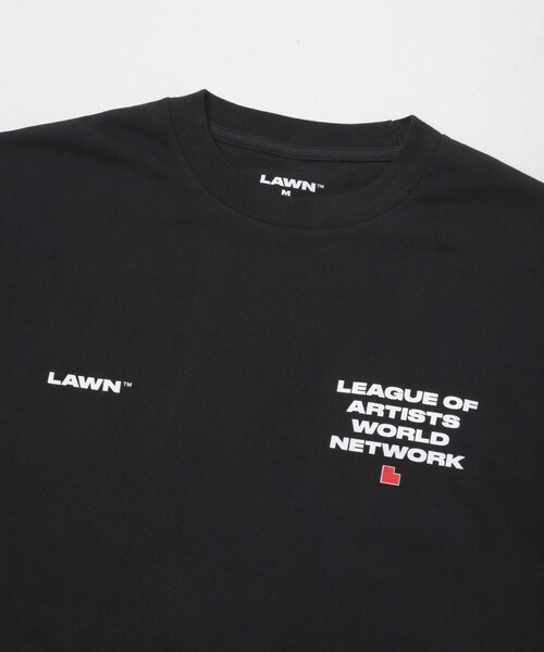 URBAN RESEARCH(アーバンリサーチ)の「LAWN EE LOGO PRINT SS TEE(Tシャツ/カットソー・メンズ・WHITE/BLACK・M/L/XL)」の16枚目の写真