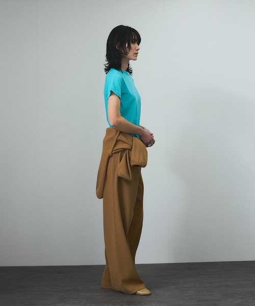 ADAM ET ROPE'（アダムエロペ）の「【Baserange（ベースレンジ）】CAMER PANTS（その他パンツ・レディース・ブラウン・XS）」の6枚目の写真