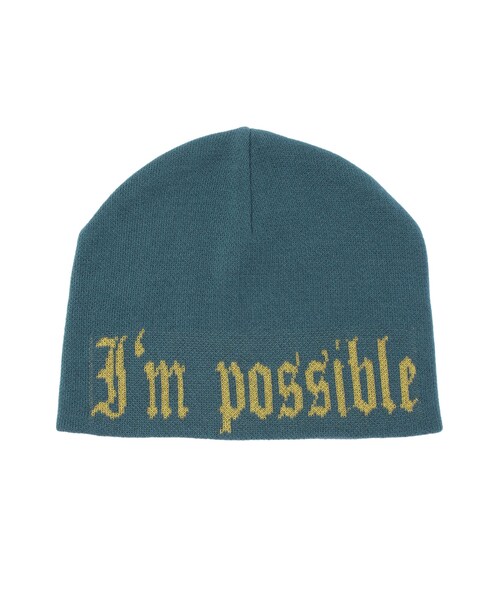 EVRIS（エヴリス）の「ジャガードニット帽（ニットキャップ/ビーニー・レディース・ブルー/ブラック・F）」の6枚目の写真